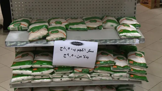 الحكومة المصرية تبدأ توزيع السلع التموينية بأسعار مخفضة