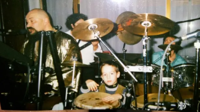 Луис са сином Марком Стојановићем