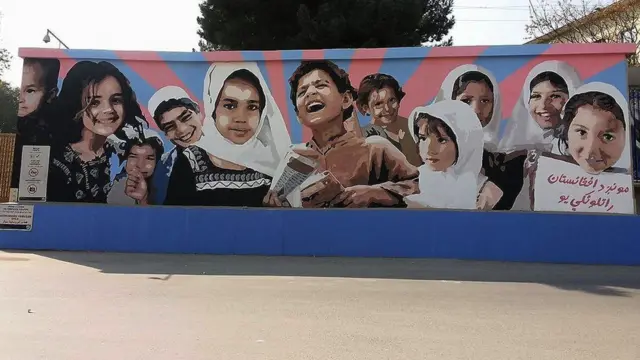 "We are the future of Afghanistan" - a mural by the grassroots organisation Art Lords in Kabul