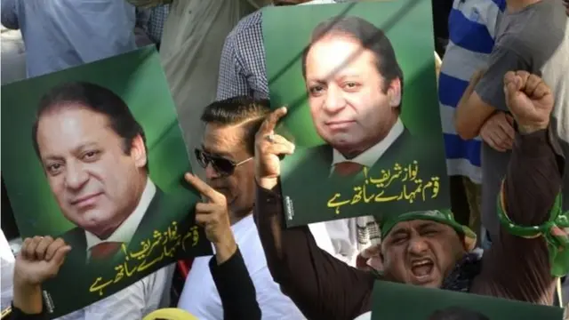 पाकिस्तान में नवाज़ शरीफ़ के समर्थक