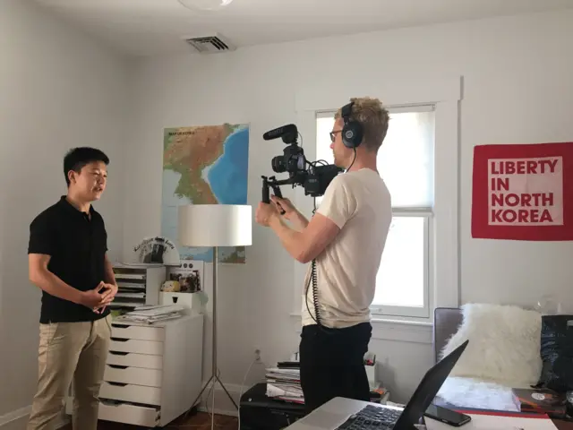 북한 인권 활동을 활발히 하는 김 씨