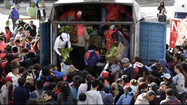Protesta en Argentina