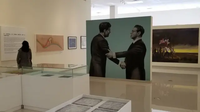 Pinturas en el Museo de El Chamizal de Ciudad Juárez