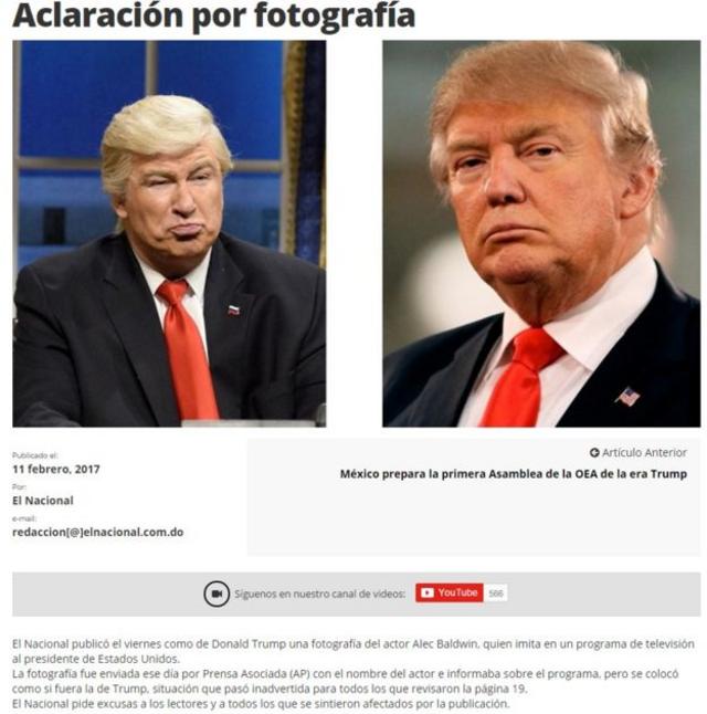 El Diario Dominicano Que Confundió En Una Foto A Donald Trump Con El