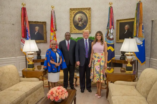 Kenyatta na Trump
