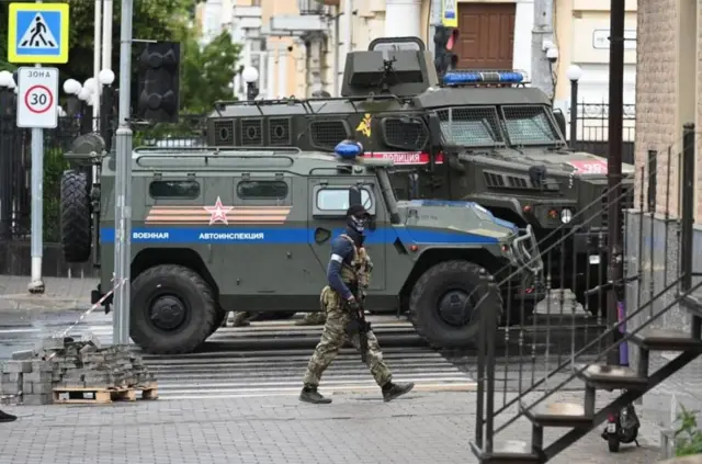 顿河畔罗斯托夫的瓦格纳士兵