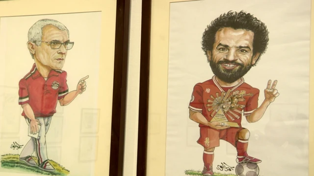 رسمتان لمحمد صلاح وكوبر