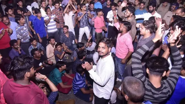 કમલેશ તિવારીની હત્યા બાદ પ્રદર્શન