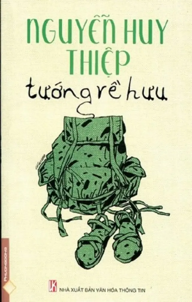 Hình bìa cuốn ''Tướng về Hưu'' của nhà văn Nguyễn Huy Thiệp