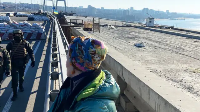 Ганна Ворошева біля блокпоста