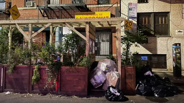 Estrutura para refeições ao ar livre em NYC