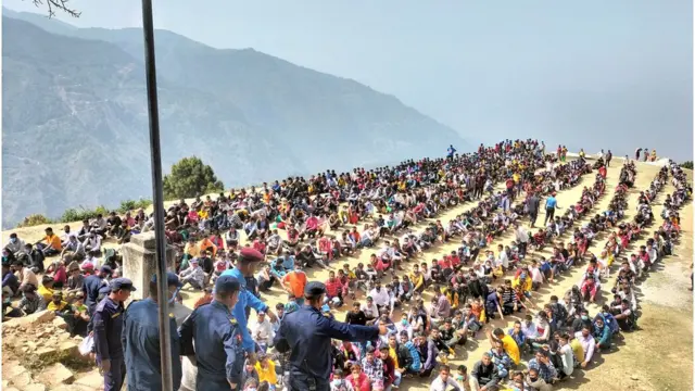 बैतडीमा म्यादी प्रहरीमा भर्ना छनौटका सहभागि