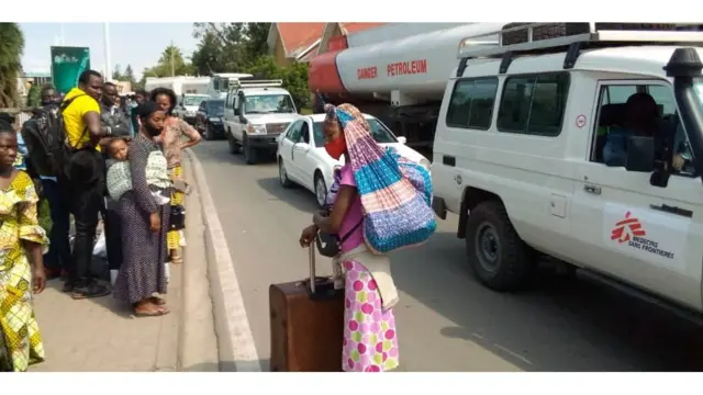 Abari kwambuka biganjemo abantu bifashije, n'abo mu miryango mpuzamahanga ikorera i Goma