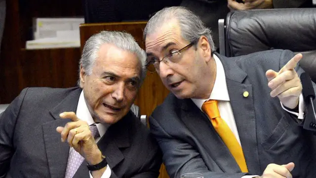 Presidente Michel Temer e ex-deputado Eduardo Cunha