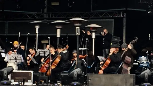 Koncert klasične muzike na platou ispred Narodne Skupštine, Beograd, 1.1.2019.