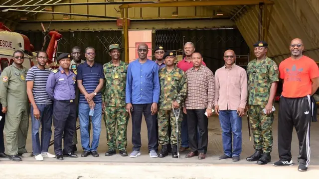 Mele Kyari vist Nigeria Navy base for Ojo