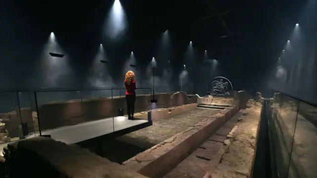 templo de Mitra en Londres bajo el edificio de Bloomberg