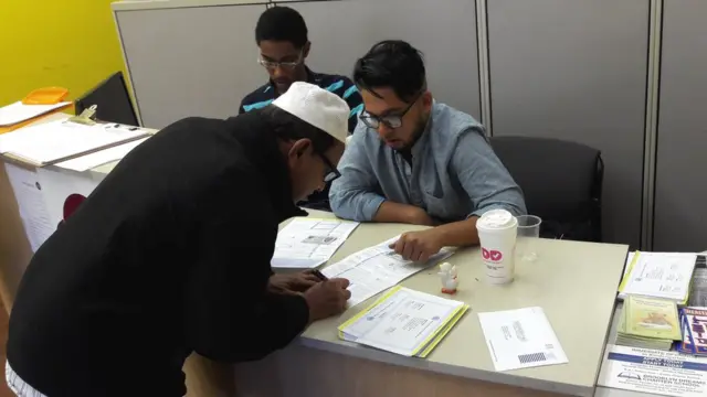 न्यूयॉर्क में वोटरों का रजिस्ट्रेशन