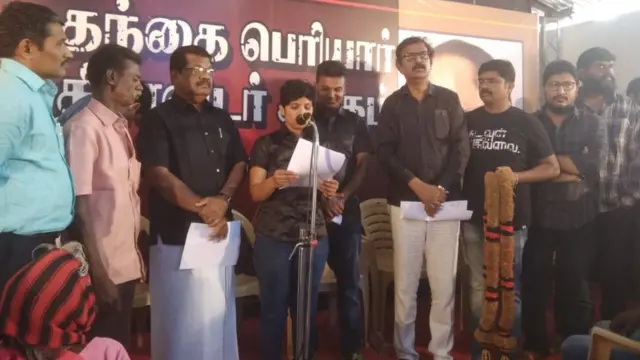 Kausalya used her wedding to deliver a speech