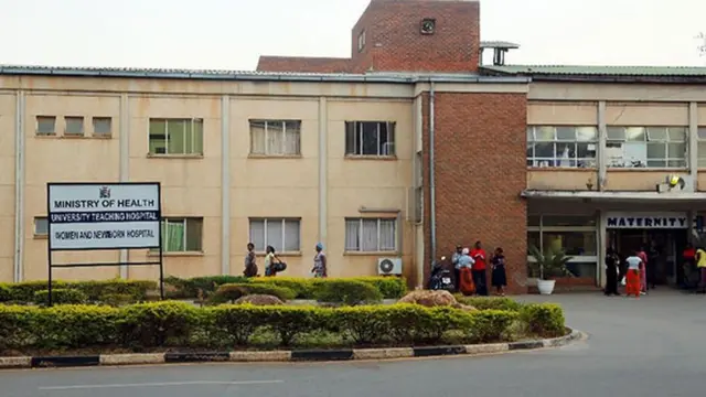 General view of di University Teaching Hospital on September 21, 2017 in Lusaka, Zambia.