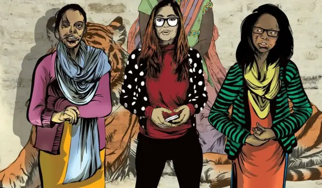 सोनिया चौधरी, मोनिका सिंह, लक्ष्मी शॉ