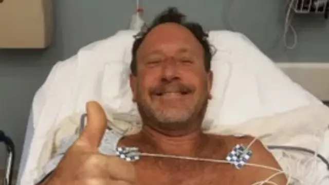 Michael Packard in hospital, 11 June 2021