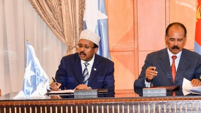 መራሕቲ ኤርትራን ሶማልን እናተፈራረሙ፡ ኣስመራ 2018