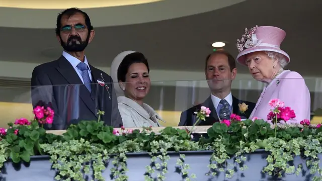 ملکه بریتانیا و حاکم دوبی