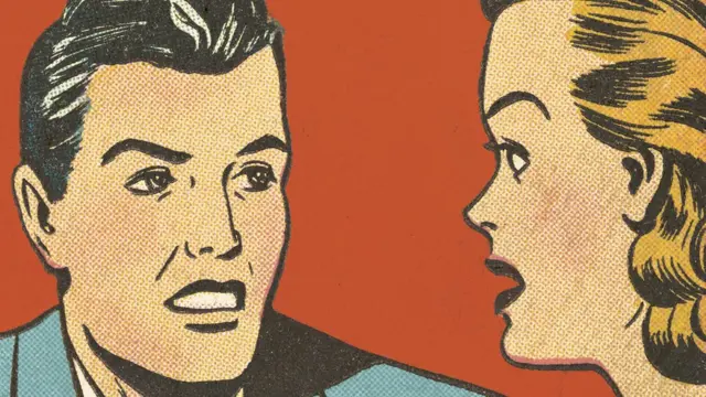 Dos personajes de caricatura conversan.