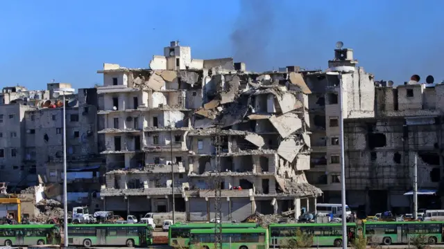 جانب من الدمار في حلب