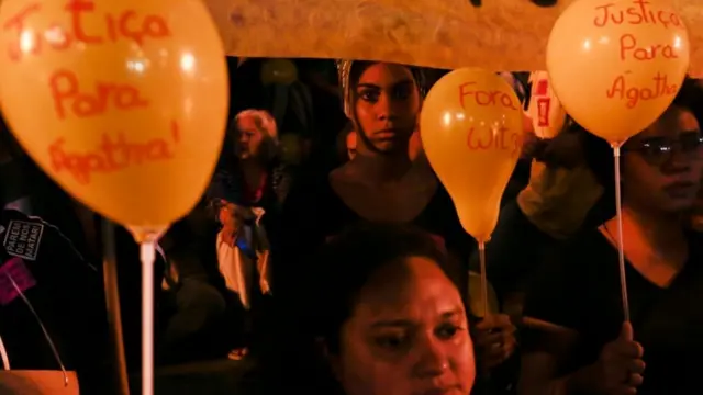 Protesto no Alemão após a mortejogo foguete blazeAgatha Félix