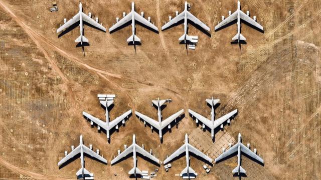 世界最大“飞机坟场”：美国亚利桑那州戴维斯—蒙森空军基地（资料图片）