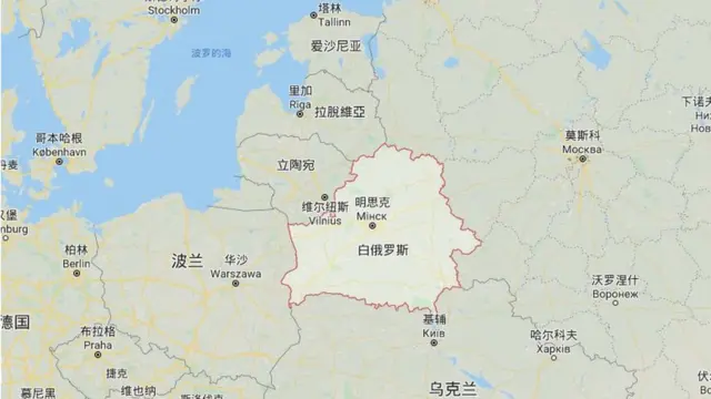 白俄羅斯地理位置