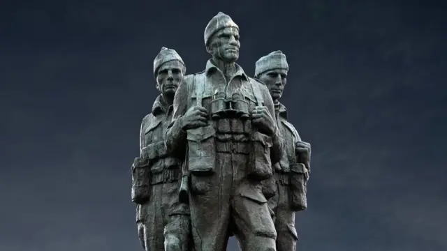 Памятник британским коммандос в Шотландии