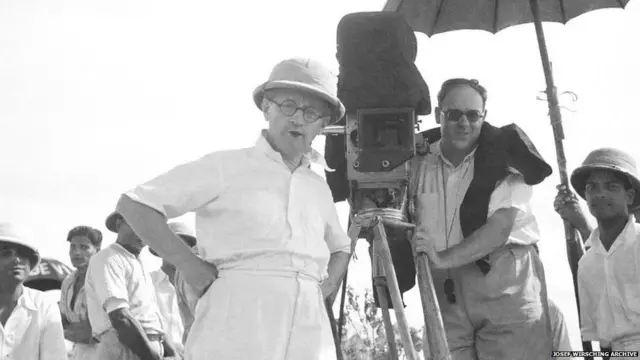 वेर्शिंग (उजवीकडे) १९३७ साली शूटींग दरम्यान.