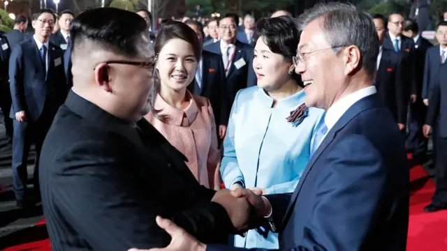 Kim Jong-un, Moon Jae-in, Korea Utara, Korea Selatan