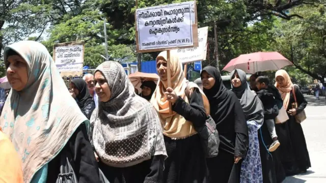 केरल में प्रदर्शन