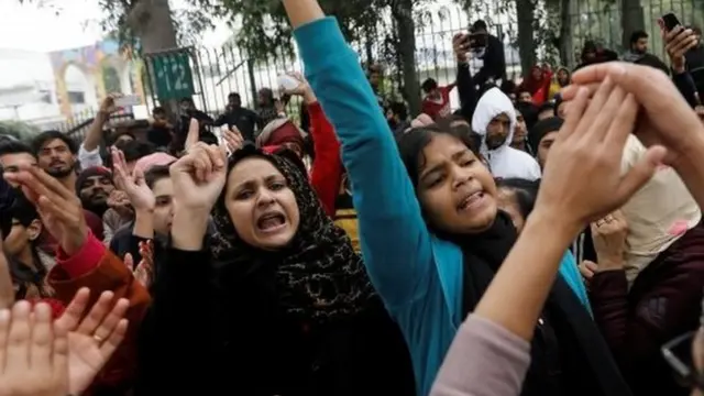 जामिया में प्रदर्शन