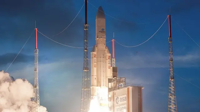 Arianespace စခန်းကနေ လွှတ်တင်ခဲ့တဲ့ ဂြိုဟ်တုတစ်စင်း