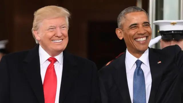 دونالد ترامب وباراك أوباما