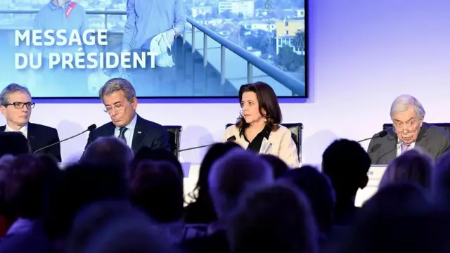 Члены правления французской компании Sodexo, работающей в сфере общественного питания. К концу года английский в Sodexo станет официальным языком