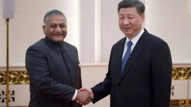 वीके सिंह और शी जिनपिंग