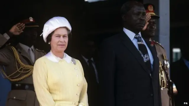 The Queen & Daniel arap Moi