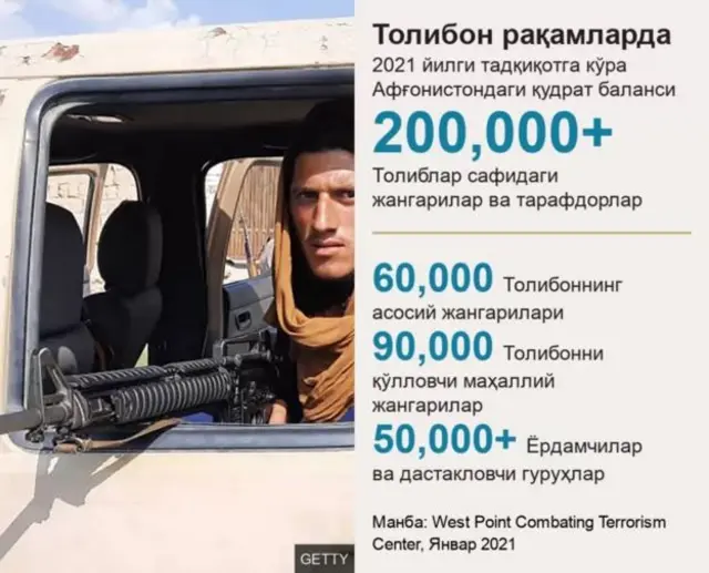 Толибон рақамларда