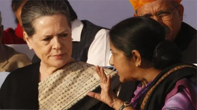 సోనియాతో సుష్మా స్వరాజ్