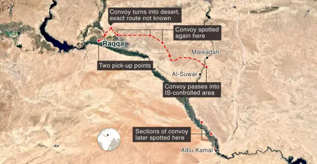 Раққадан чиққан ва саҳро ўртасида ғойиб бўлган улкан карвон йўли
