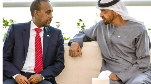 Sheikh Maxamed Bin Zaayid iyo Maxamed Xuseen Rooble