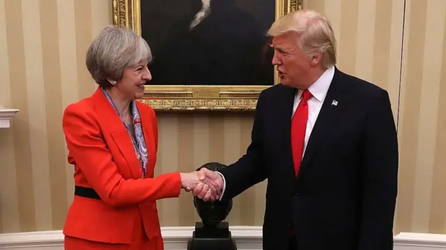 Тереза Мэй и Дональд Трамп
