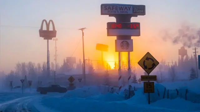A sign says minus 36 degrees