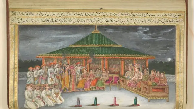 واجد علی شاہ کی تصنیف عشق نامہ کا ایک منظر